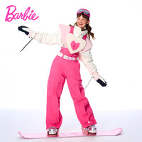 BCG Barbie Limited Edition Pink Heart Ski Bibs