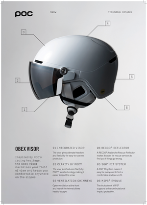 Poc Obex Visor Ski Helmet 2026