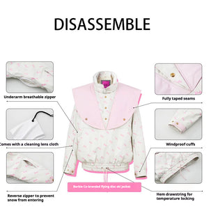 BCG Barbie Limited Edition Pink Heart Ski Jacket
