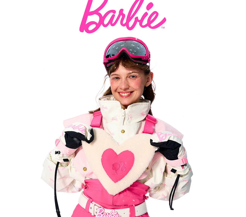 BCG Barbie Limited Edition Pink Heart Ski Bibs