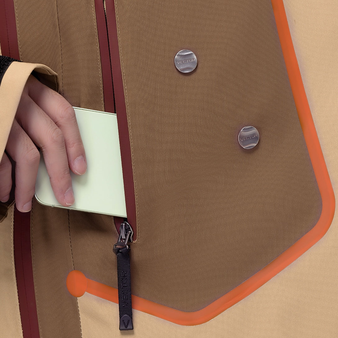 Vector Brown Snowpark Slash 2L Jacket - Unisex