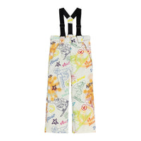 Vector Pastel Doodle Land Kids' Graffiti Bib Pants