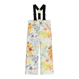 Vector Pastel Doodle Land Kids' Graffiti Bib Pants