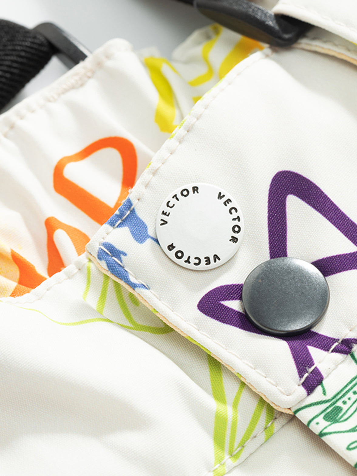 Vector Pastel Doodle Land Kids' Graffiti Bib Pants