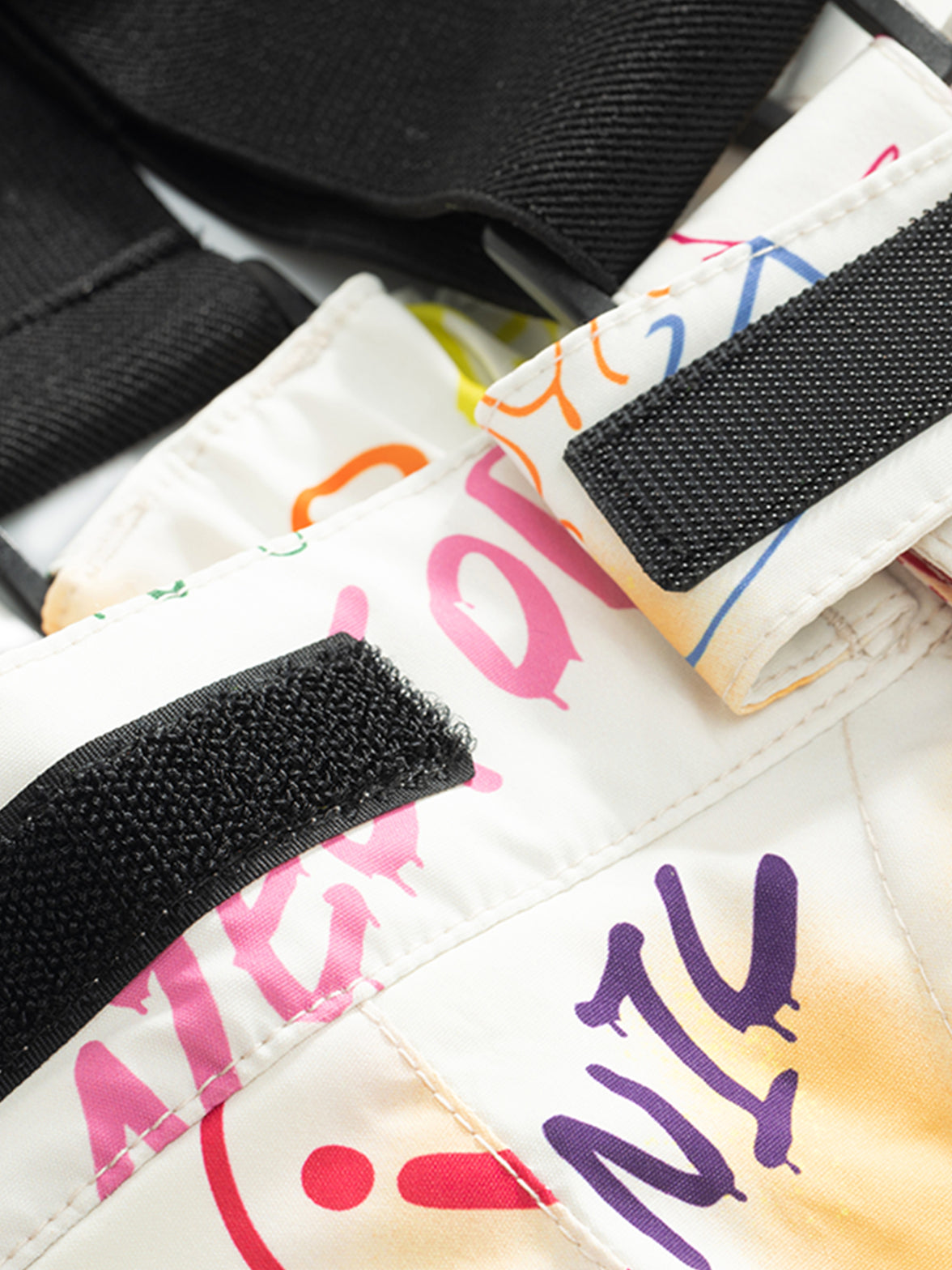 Vector Pastel Doodle Land Kids' Graffiti Bib Pants