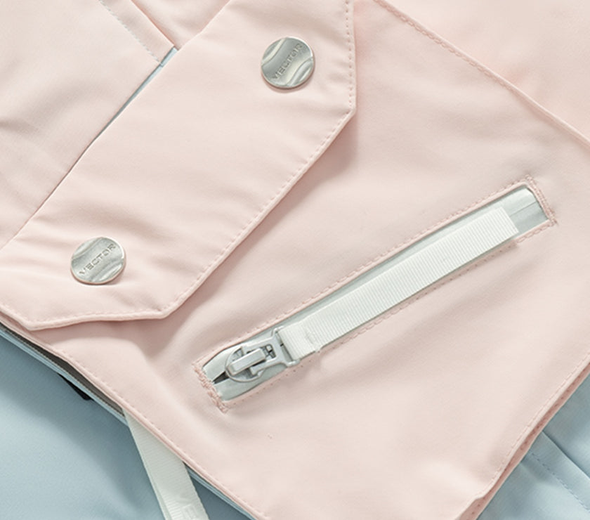 Vector Snowy Land Kids' Snowpark Detachable Pocket Bib Pants