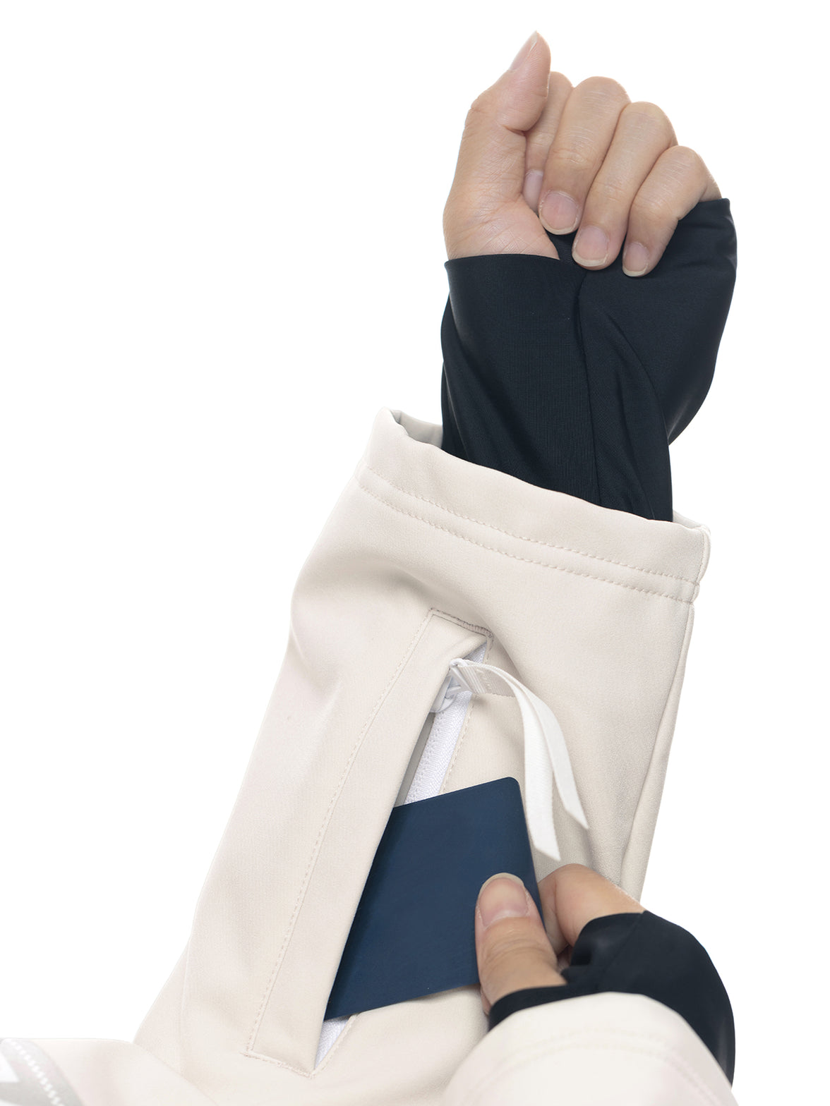 Vector Snow White Turtleneck Snow Crew Mid-Layer Sweatshirt - Unisex