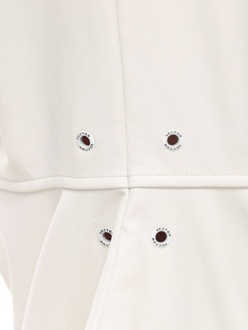 Vector Snow White Turtleneck Snow Crew Mid-Layer Sweatshirt - Unisex