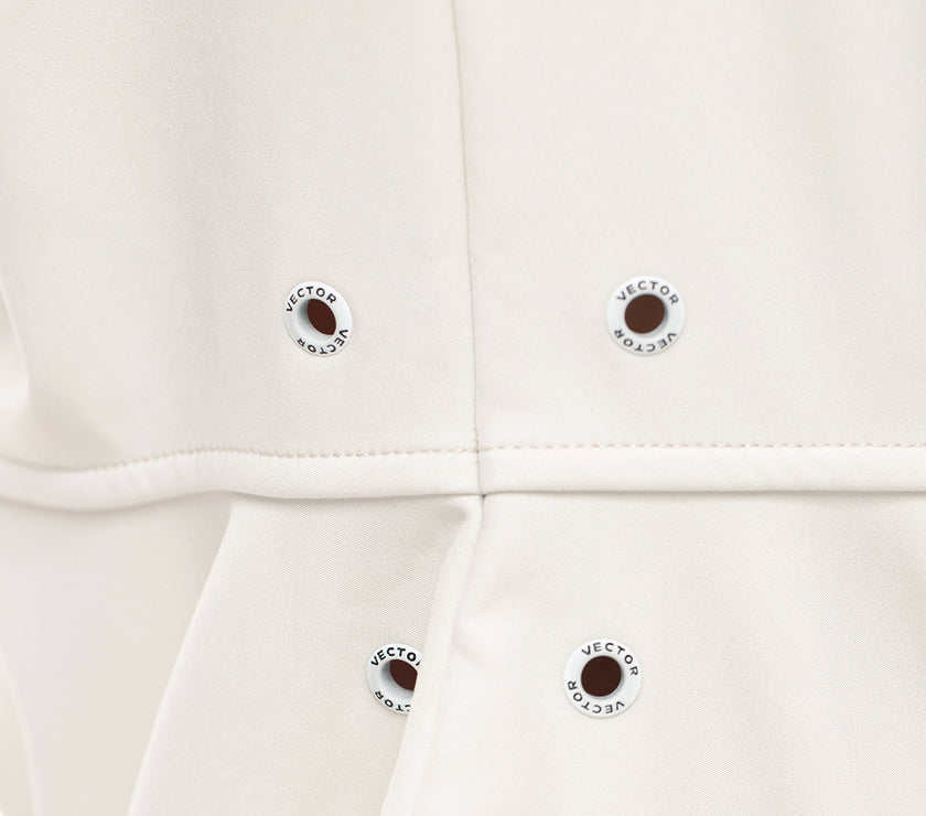 Vector Snow White Turtleneck Snow Crew Mid-Layer Sweatshirt - Unisex