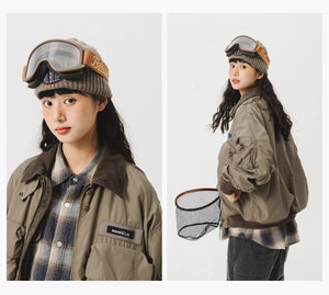 Blue Vintage Flight Jacket