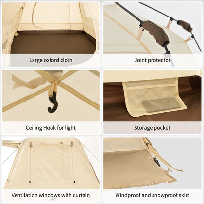 Naturehike Upf 50+ Ango Pop Up Tent For 4 Men (With Hall Pole)