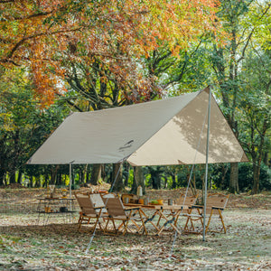 Naturehike Girder Shelter Tarp With 2 Poles Khaki