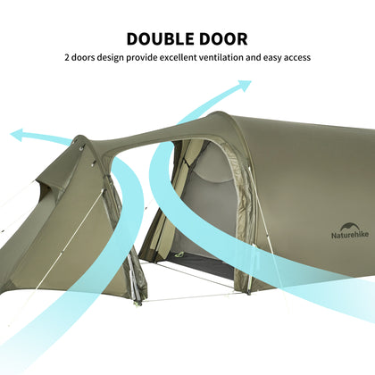 Naturehike Opalus Series Ultralight Hiking Tent 3 Men Olive
