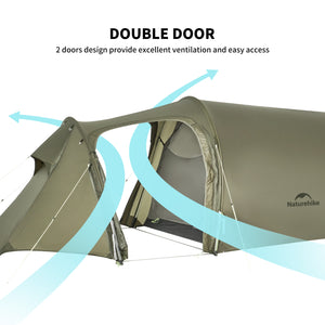 Naturehike Opalus Series Ultralight Hiking Tent 3 Men Olive