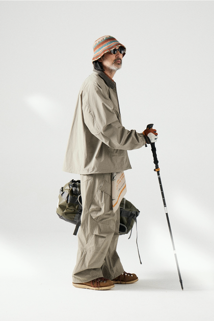 Blue Large Pocket Lapel Jacket