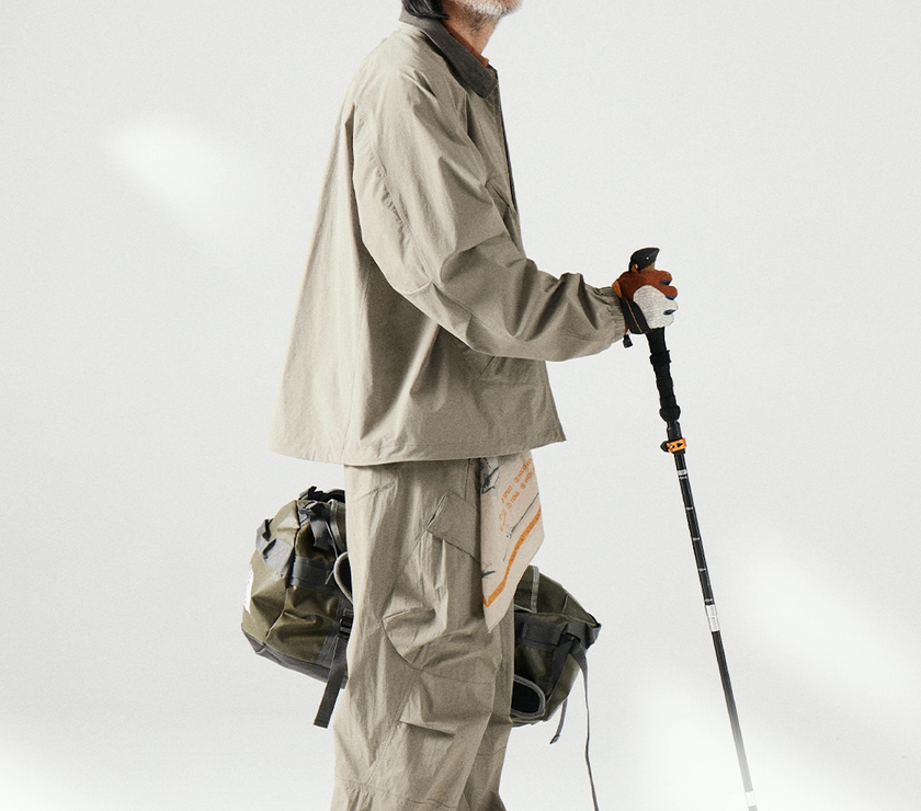 Blue Large Pocket Lapel Jacket