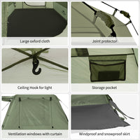 Naturehike Upf 50+ Ango Pop Up Tent For 4 Men (With Hall Pole)