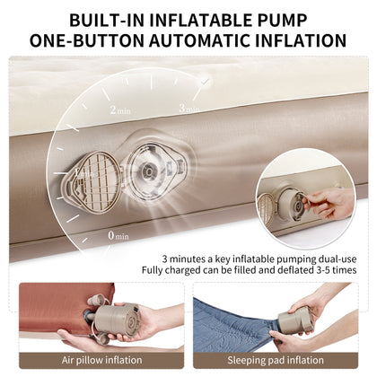 Naturehike Chenjing Built-In Pump Inflatable Bed Brown