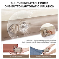 Naturehike Chenjing Built-In Pump Inflatable Bed Brown