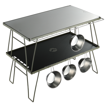 Camping Moon T-2308-BK Aluminum Top Plate for Storage Rack 2026