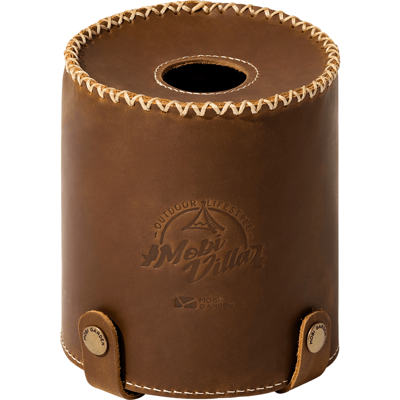 Mobi Garden Cowhide Butane Gas Cylinder Protector