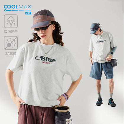 Blue Monte Logo Print Men's Short-Sleeved Round-Neck T-Shirt