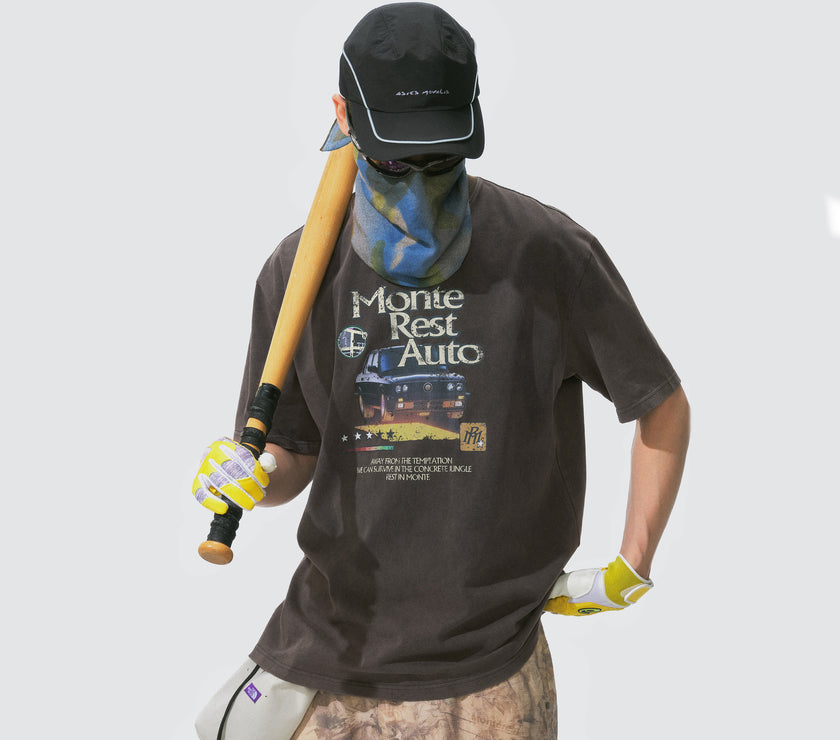 Monterest Vintage Graphic Cotton T-shirt