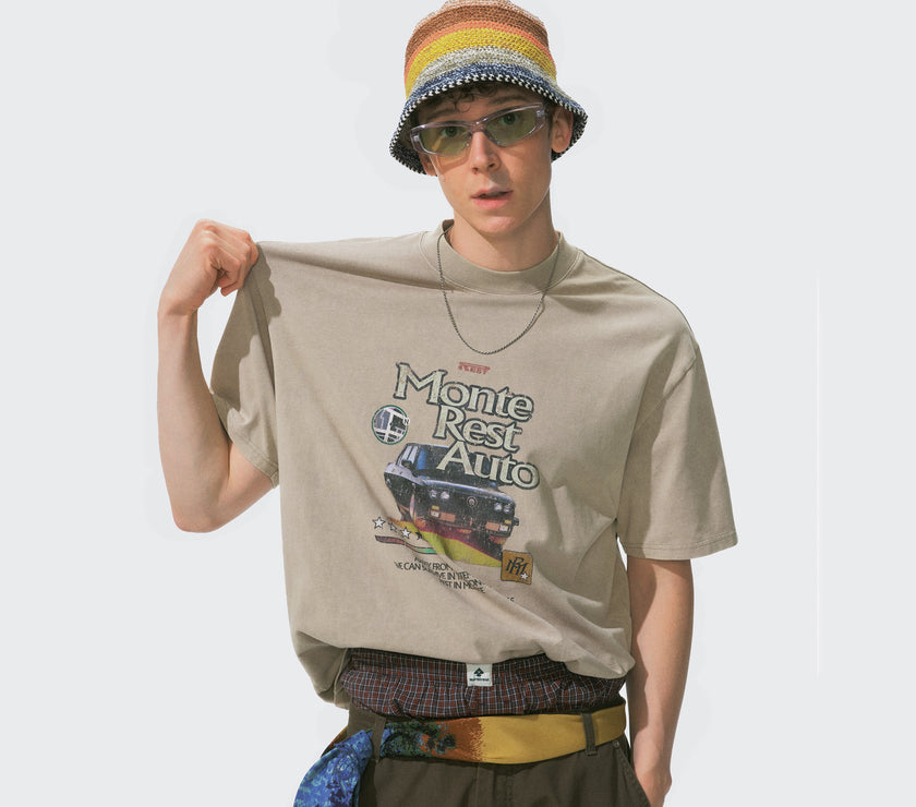 Monterest Vintage Graphic Cotton T-shirt