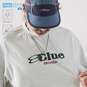 Blue Monte Logo Print Men's Short-Sleeved Round-Neck T-Shirt