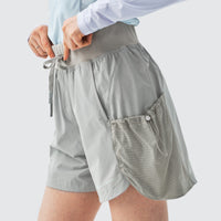 Monterest Outdoor Breathable High-Waisted Sport Shorts