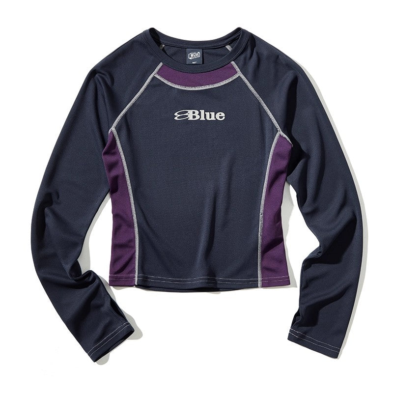 Blue Logo Long Sleeve T-Shirt