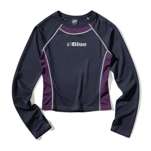 Blue Logo Long Sleeve T-Shirt