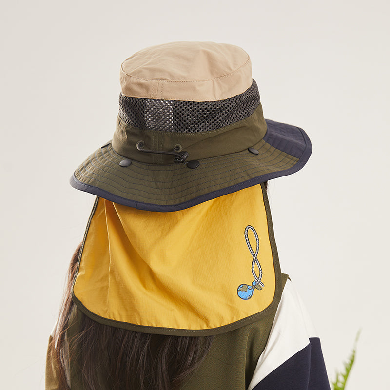 Chapeau de pêcheur de protection solaire de couleur assortie pour enfants Naturehike (enfants)