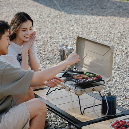 Naturehike Leyan 2 Double Head Gas Stove Khaki