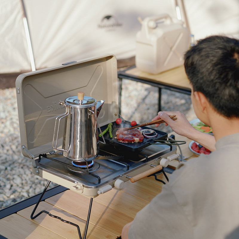 Naturehike Leyan 2 Double Head Gas Stove Khaki