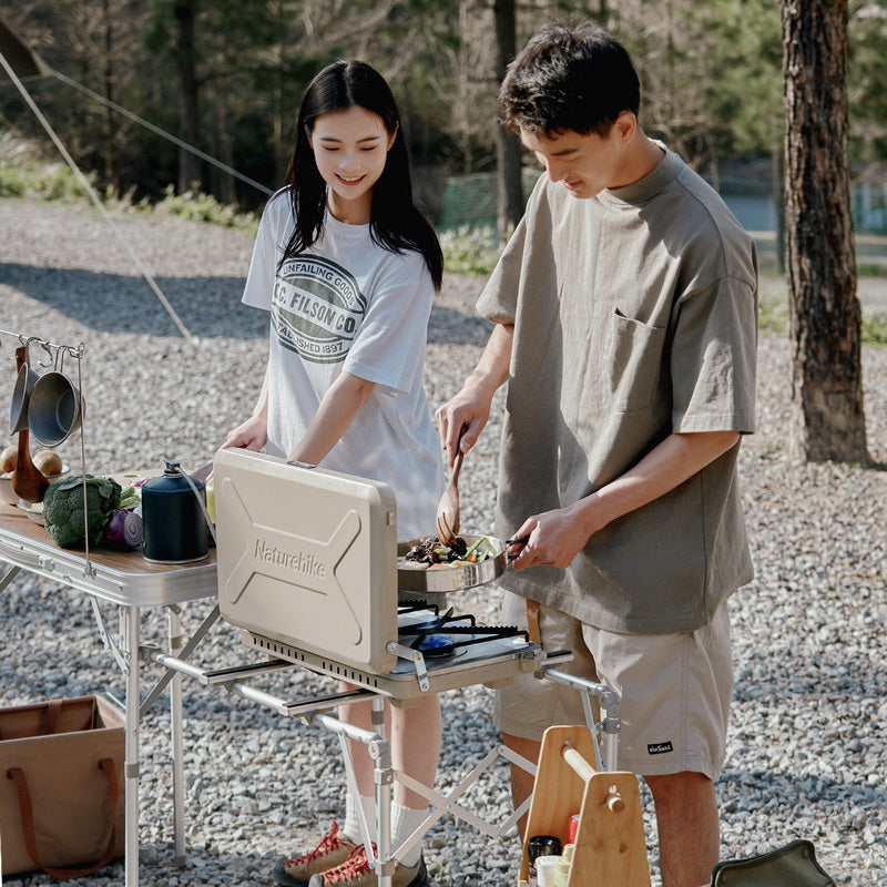 Naturehike Leyan 2 Double Head Gas Stove Khaki
