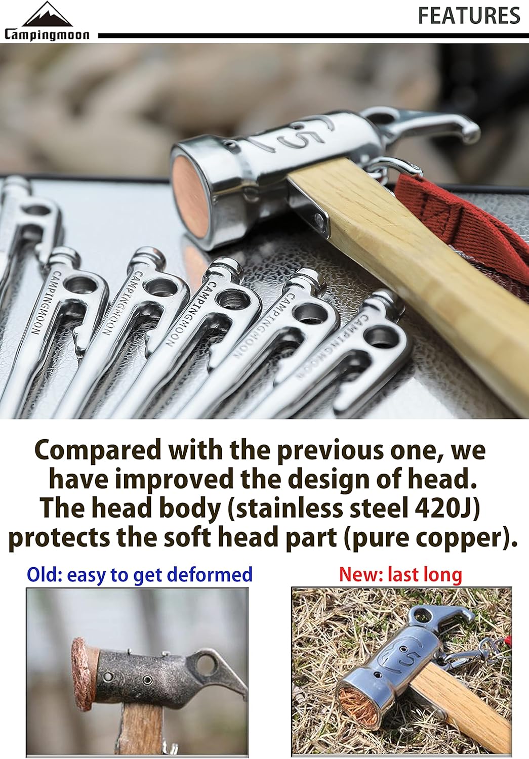 Campingmoon Hammer Copper Head C5