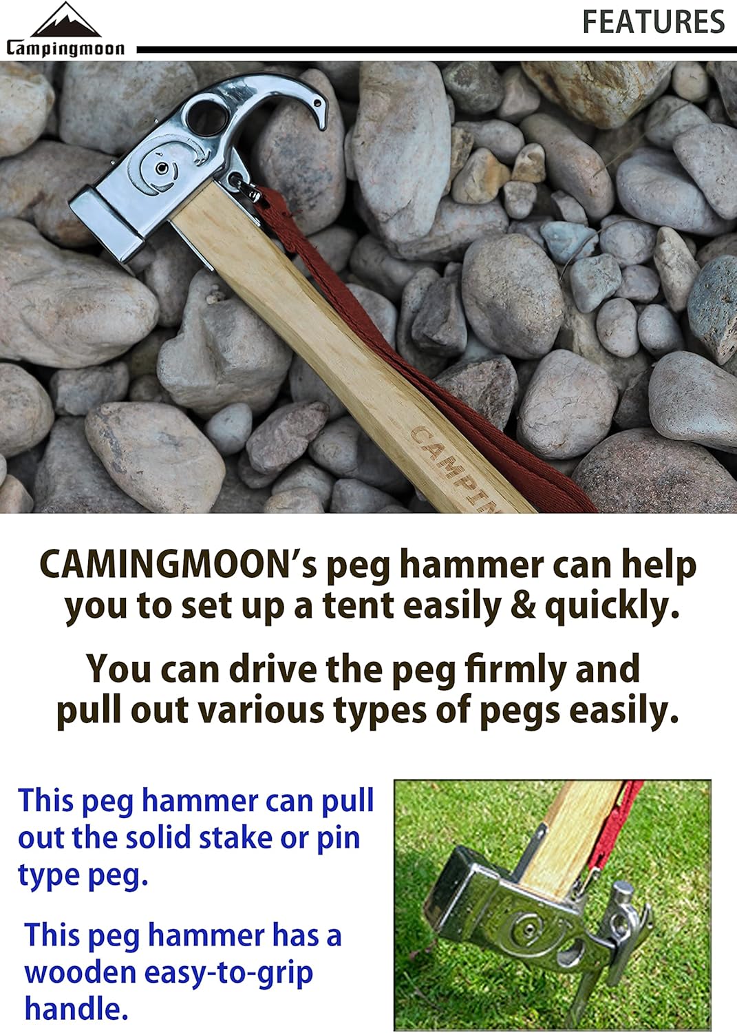 Campingmoon Hammer Copper Head C5