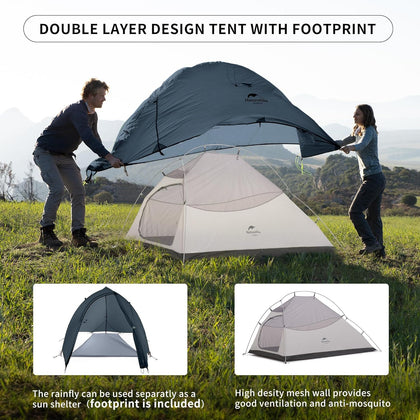 Naturehike Cloud Up 2 Person Tent - Navy