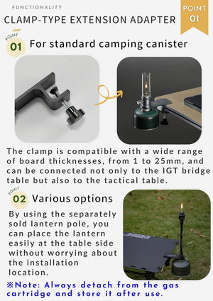 Camping Moon BKZ18 Table Clamp (2026)
