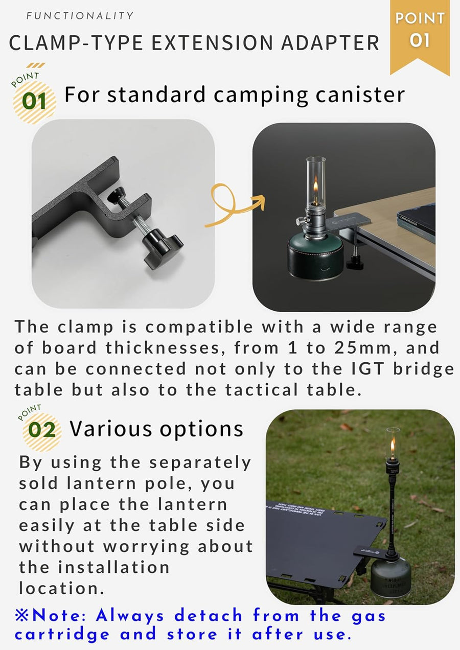 Camping Moon BKZ18 Table Clamp (2026)