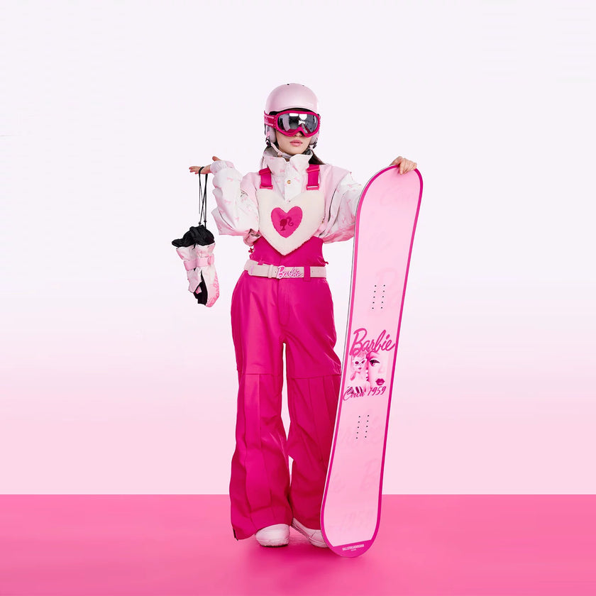 BCG Barbie Limited Edition Pink Heart Ski Bibs