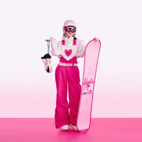 BCG Barbie Limited Edition Pink Heart Ski Bibs