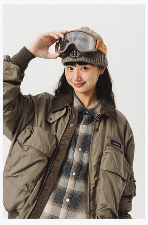 Blue Vintage Flight Jacket