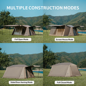 Naturehike Village 13 Gen 2 Quick Open Tent Brown/Tiblack(Ultimate Edition)