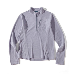 Blue Checkered Fleece Half-Zip Sweater