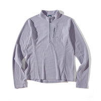 Blue Checkered Fleece Half-Zip Sweater