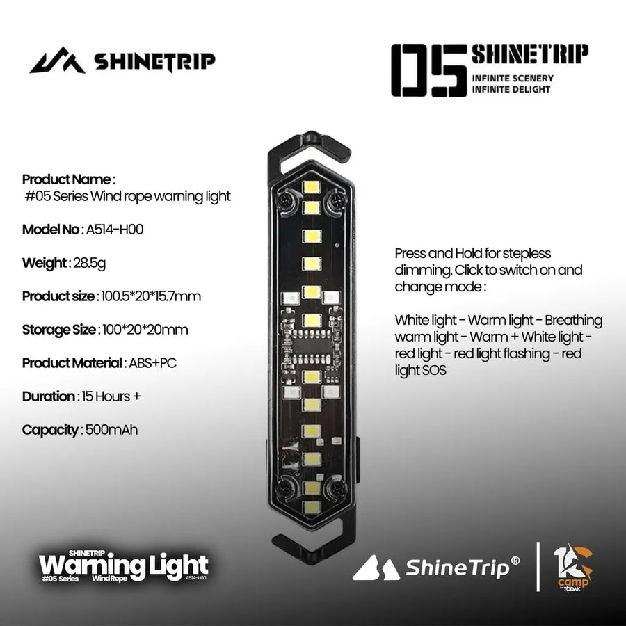 SHINETRIP ST-05 Series Camping Portable Guyline String Lamp