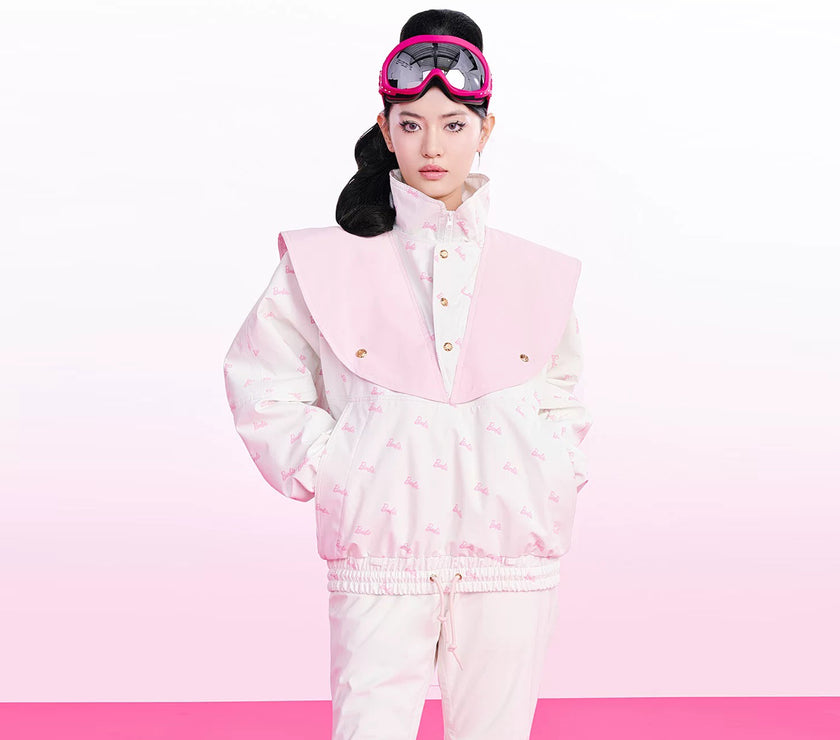 BCG Barbie Limited Edition Pink Heart Ski Jacket