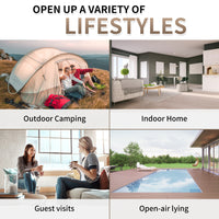 Naturehike Chenjing Built-In Pump Inflatable Bed Brown